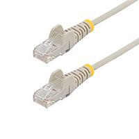 CABLE CAT6 DE 15 CM - DELGADO - CON CONECTORES RJ45 SIN ENGANCHES - GRIS STARTECH