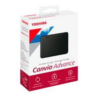 DD EXTERNO 2TB TOSHIBA CANVIO ADVANCE V10 2.5//USB 3.2//NEGRO//VELOCIDAD DE TRANSFERENCIA 5GB/S/WIN10/ MACOS V10.15 /V10.14 / V10.13