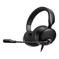 DIADEMA - TECHZONE - TZACDII02 - ALAMBRICA USB A - SONIDO ESTEREO - MANOS LIBRES - NEGRO
